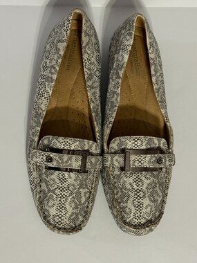 Naturalizer Gisella Snake Print Loafers Size 9.5 Comfort Flats